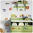 Transportation Peel and Stick Wall Appliques